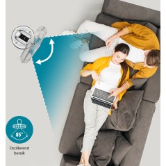 Tristar VE-5951 Floor Fan - Sleek Silver Design for Ultimate Cooling Comfort